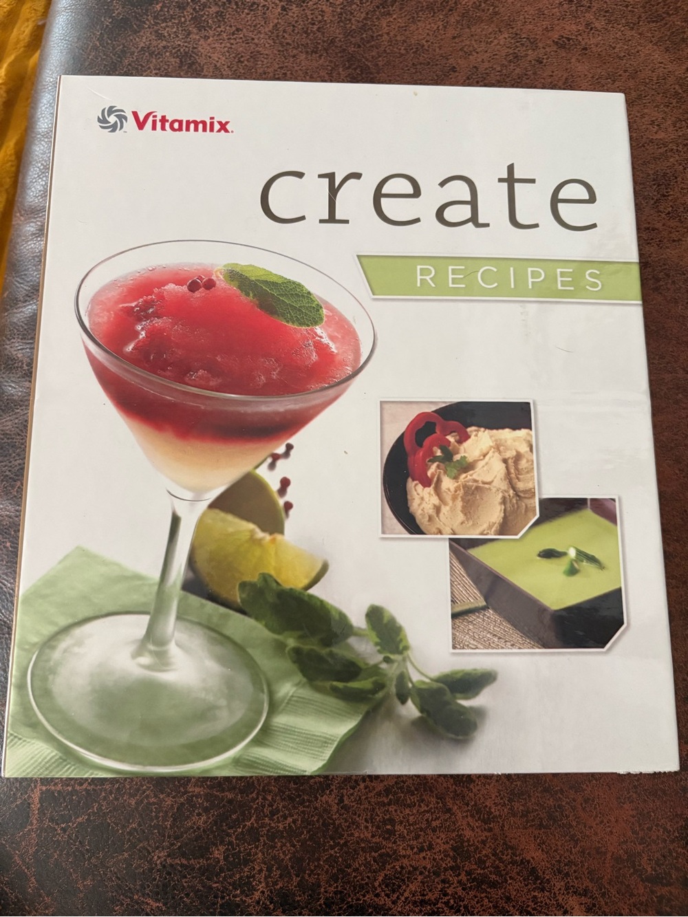 Vitamix Create Recipes Cookbook - White Cover with Red Accents